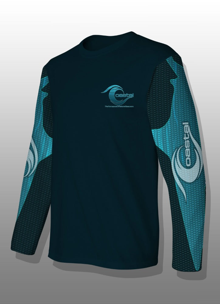 Coastal Lemon Shark Performance Long Sleeve T-shirt