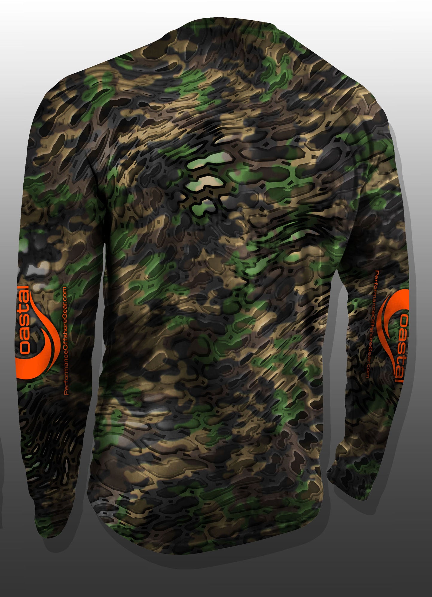 Coastal Camo Performance Long Sleeve T-shirt