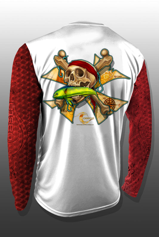 Coastal Pirate Life Performance Long Sleeve T-shirt