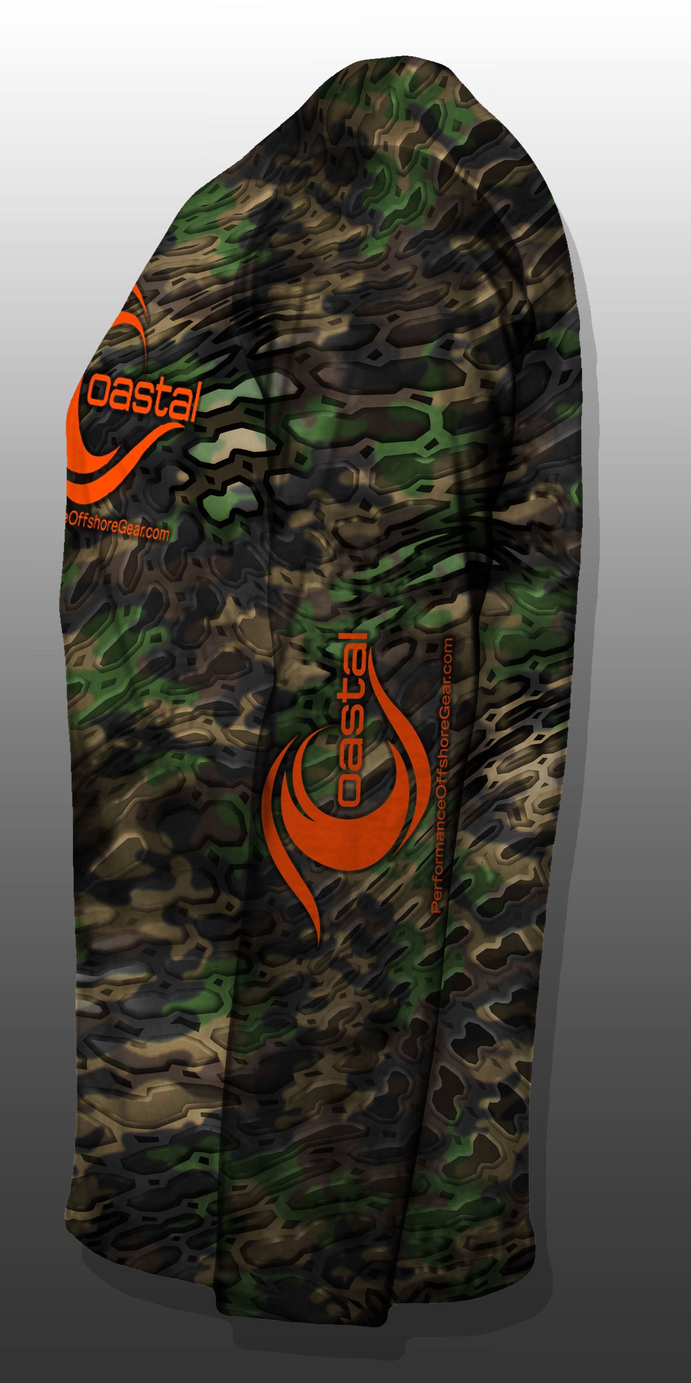 Coastal Camo Performance Long Sleeve T-shirt