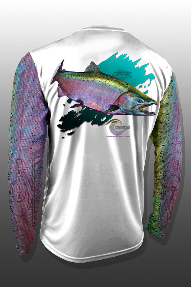 Coastal Chinook Salmon Performance Long Sleeve T-shirt