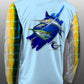 Coastal Light Blue Tuna Marlin Performance Long Sleeve T-shirt