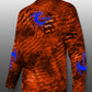 Coastal Orange Camo Performance Long Sleeve T-shirt