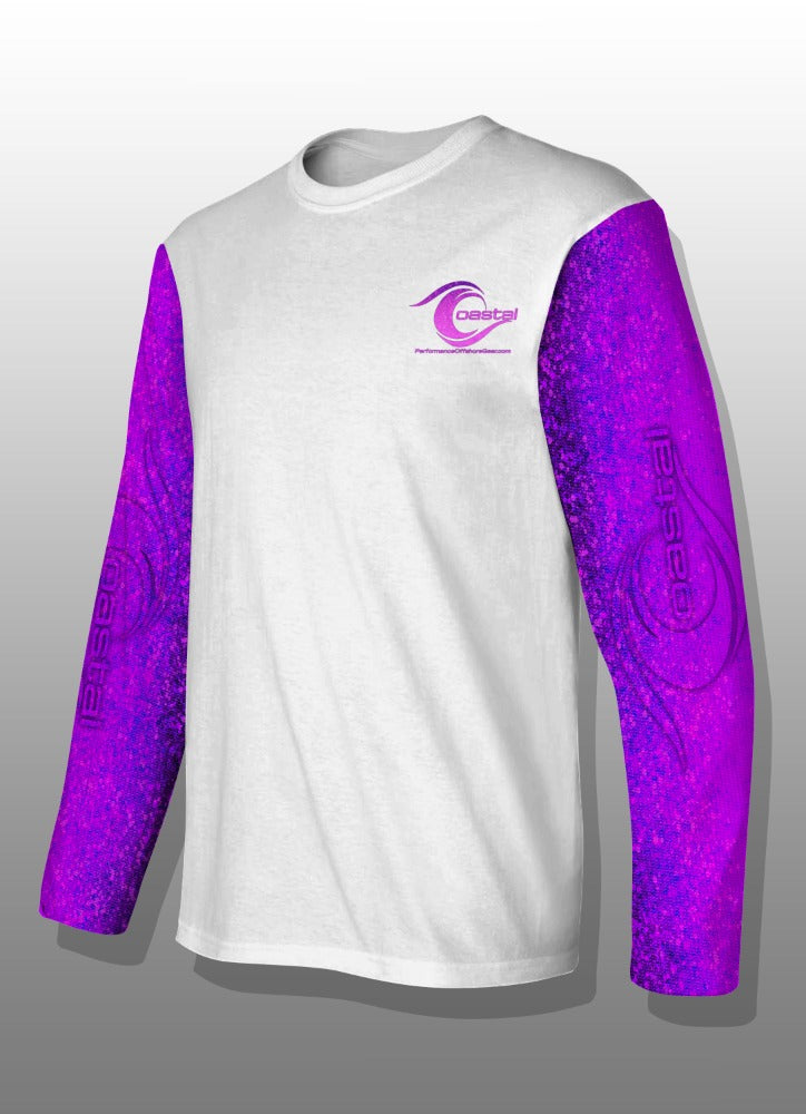 Coastal Purple Mahi Performance Long Sleeve T-shirt