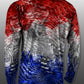 Coastal Red White & Blue Camo Performance Long Sleeve T-shirt