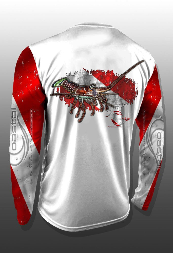 Coastal Spiny Lobster Performance Long Sleeve T-shirt